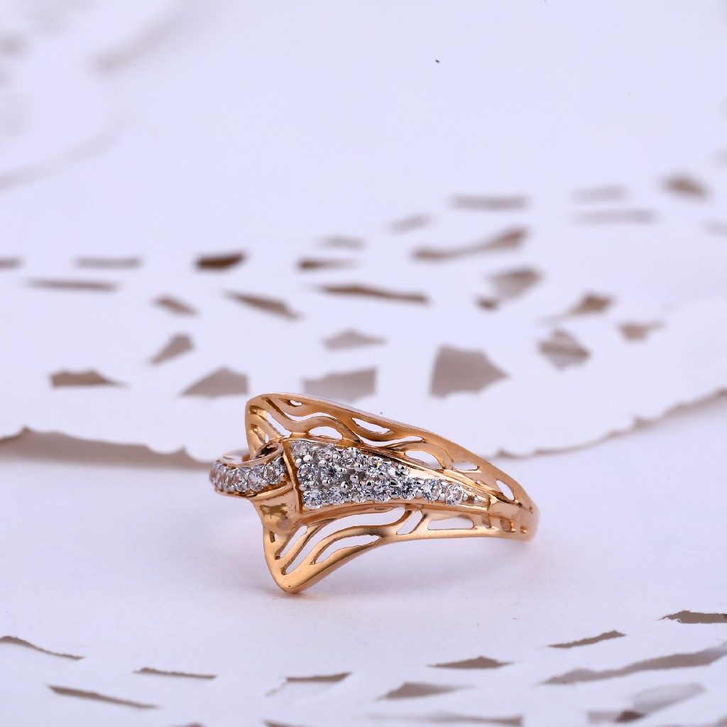 18CT CZ Rose Gold Gorgeous Hallmark Women's ring RLR562