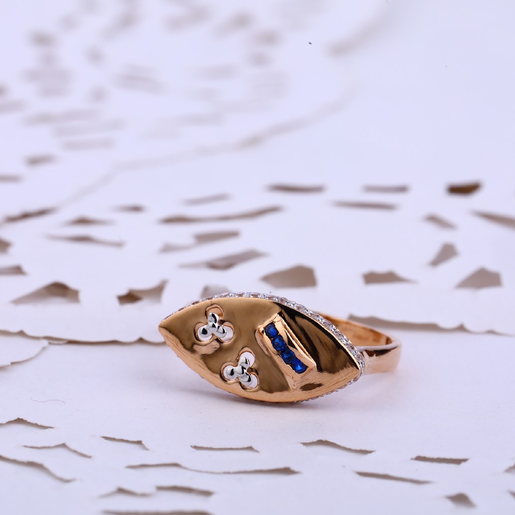 18CT CZ Rose Gold Designer Hallmark Women's ring RLR566