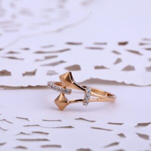 18CT Rose Gold cz Gorgeous Ladies ring RLR570
