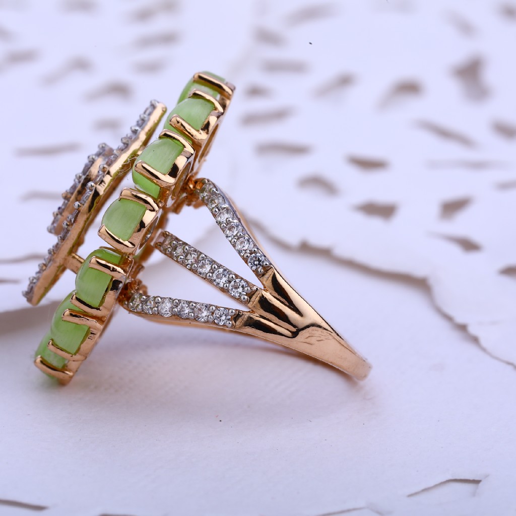 760 Rose Gold Stylish Hallmark Ladies Ring RLR509 - Image 2
