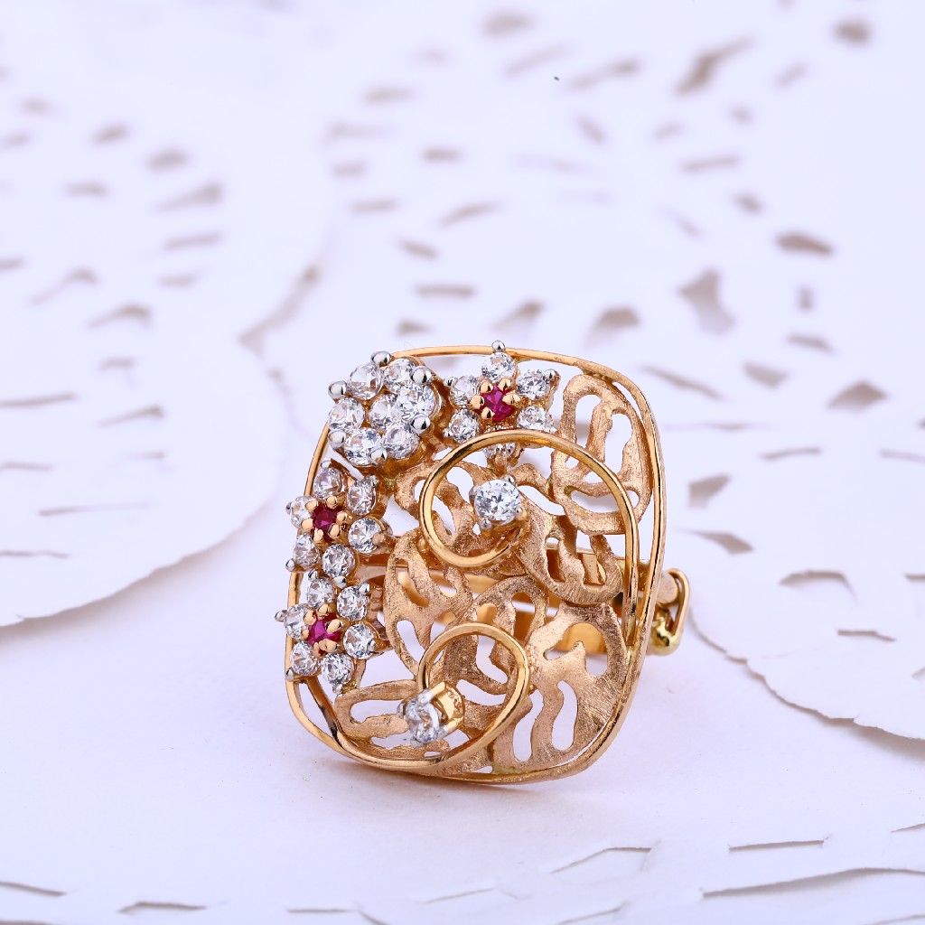760 Rose Gold Fancy Ladies Ring RLR519