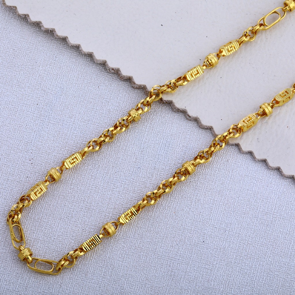 22KT Gold Hallmark Delicate Gent's Chain MCH502