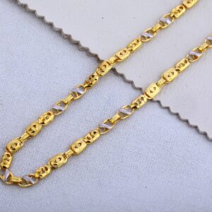 916 Gold Men's Stylish Plain Chain MCH514