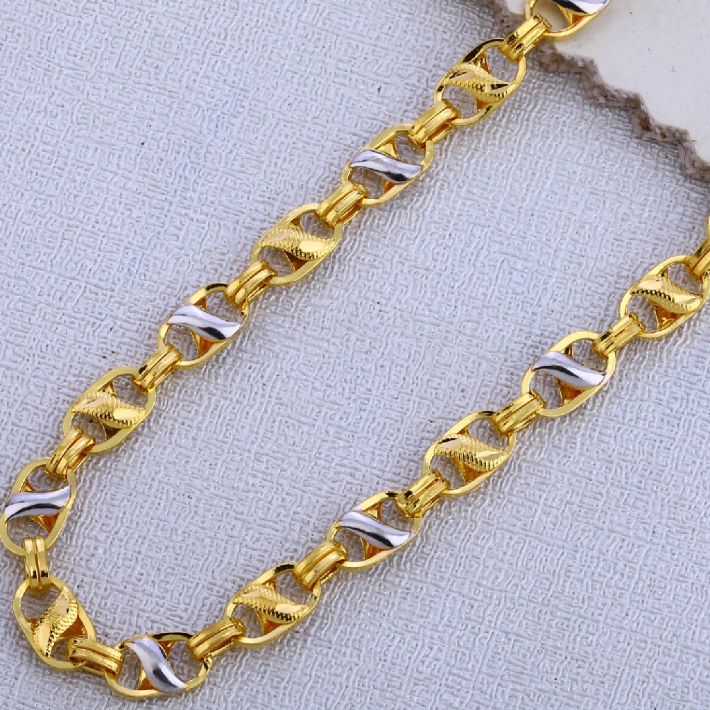 916 Gold Men's Gorgeous Plain Chain MCH513 - Image 2