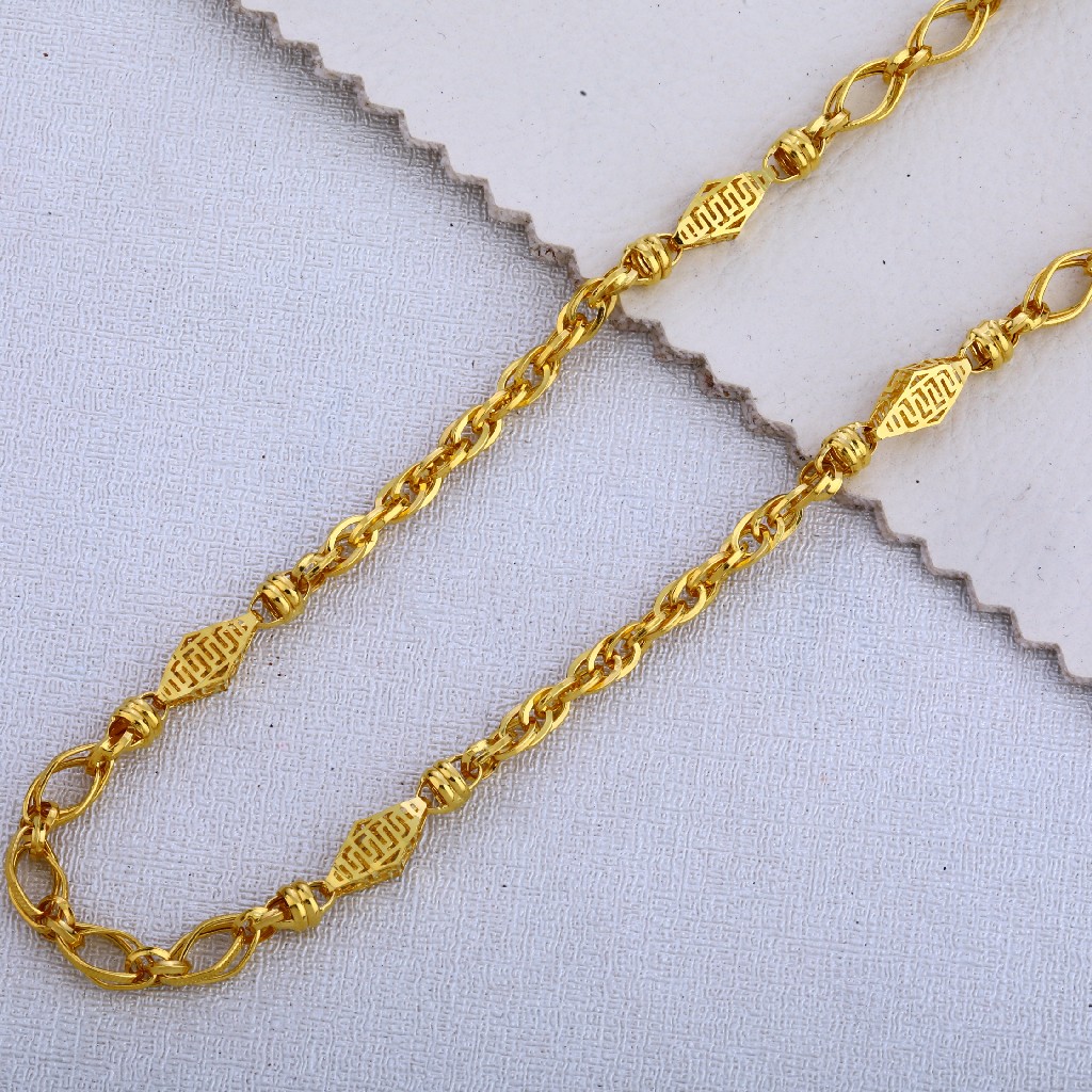 916 Gold Men's Fancy Hallmark Chain MCH524