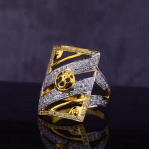 22KT CZ Gent's Delicate God Ring MGR139