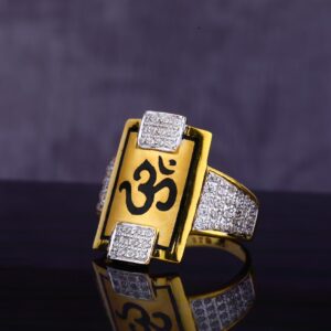 22KT CZ Gent's God Ring MGR141