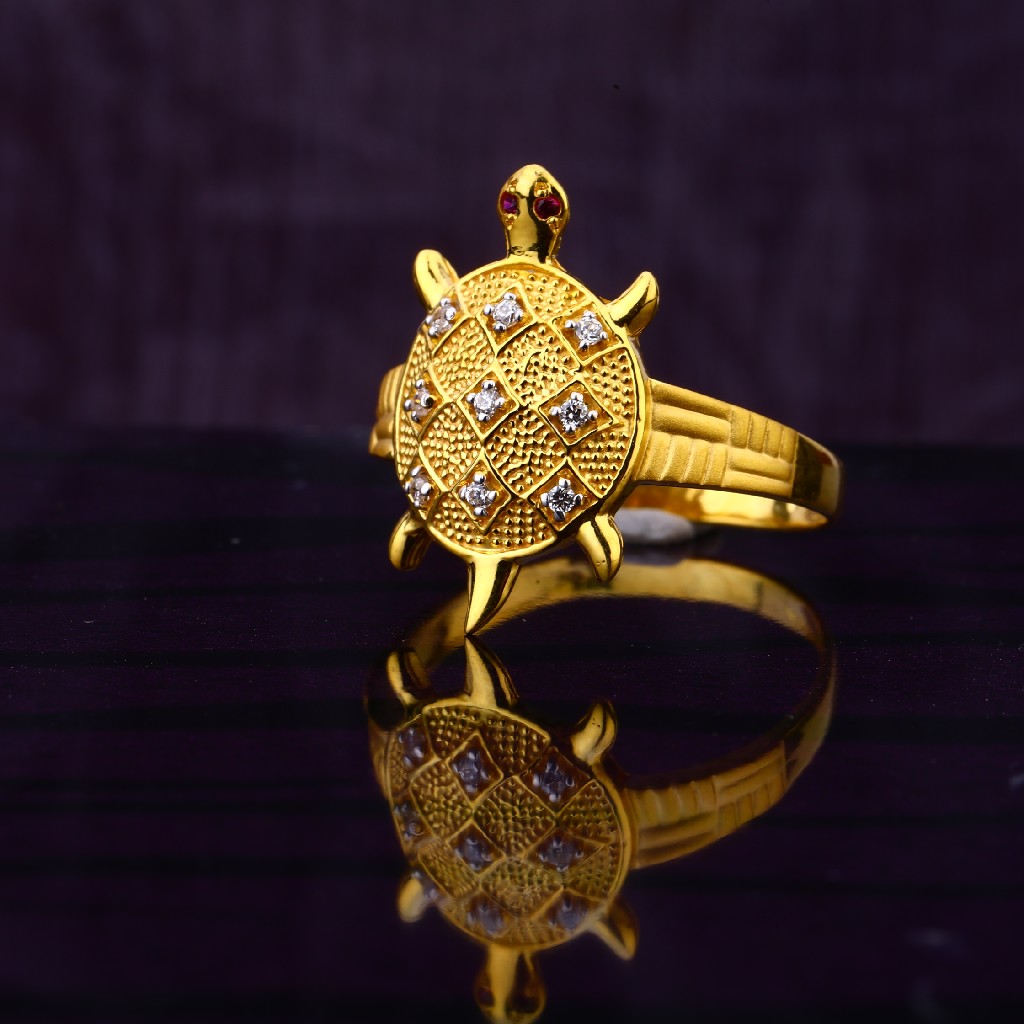 22KT CZ Hallmark Classic Gold men's God Ring MGR128