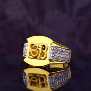 22KT CZ Gold Gorgeous men's God Ring MGR139