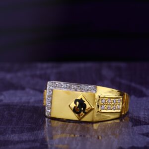 916 CZ Gold Gorgeous Gentlemen's God Ring MGR157