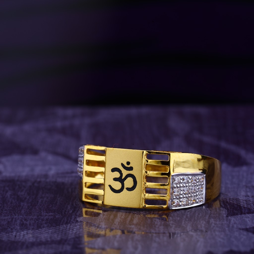 916 CZ Gold Exclusive Gentlemen's God Ring MGR159