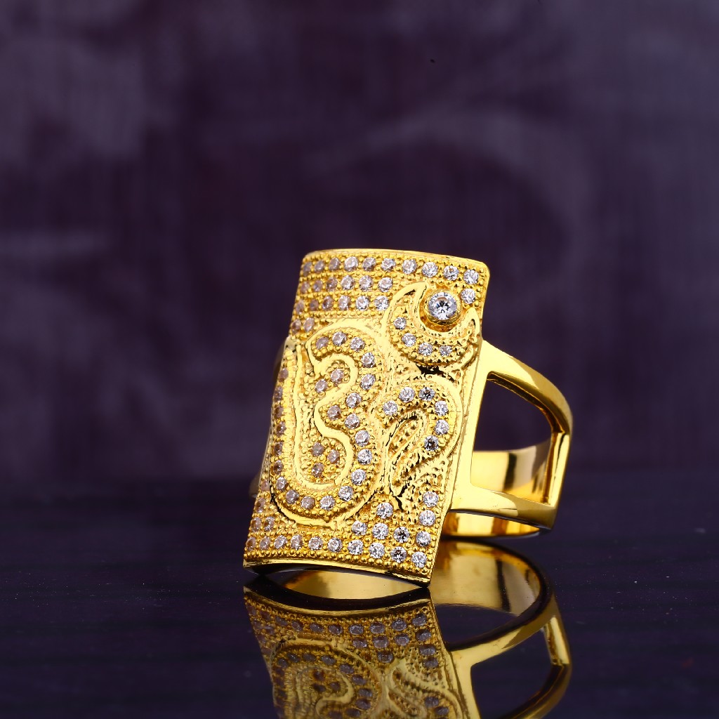 916 CZ Gold Classic Gentlemen's God Ring MGR136