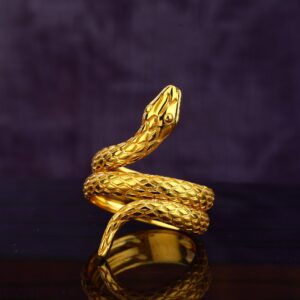 916 Gold Plain Men's Gold Ring MGR164p