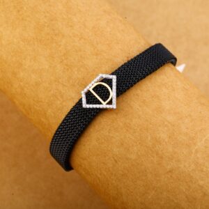 750 Rose Gold Hallmark Leather Bracelet MLB270
