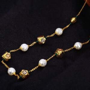 22KT Gold Ladies Exclusive Antique Chain Mala AC186
