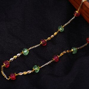 22KT Gold Ladies Delicate Antique Chain Mala AC185