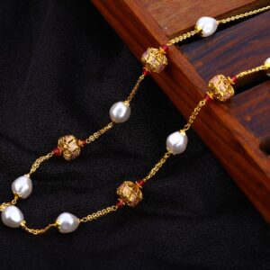 916 Gold Hallmark Delicate Antique Chain Mala AC194