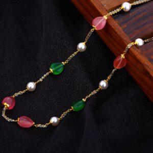 916 Gold Antique Stylish Women's Chain Mala AC197