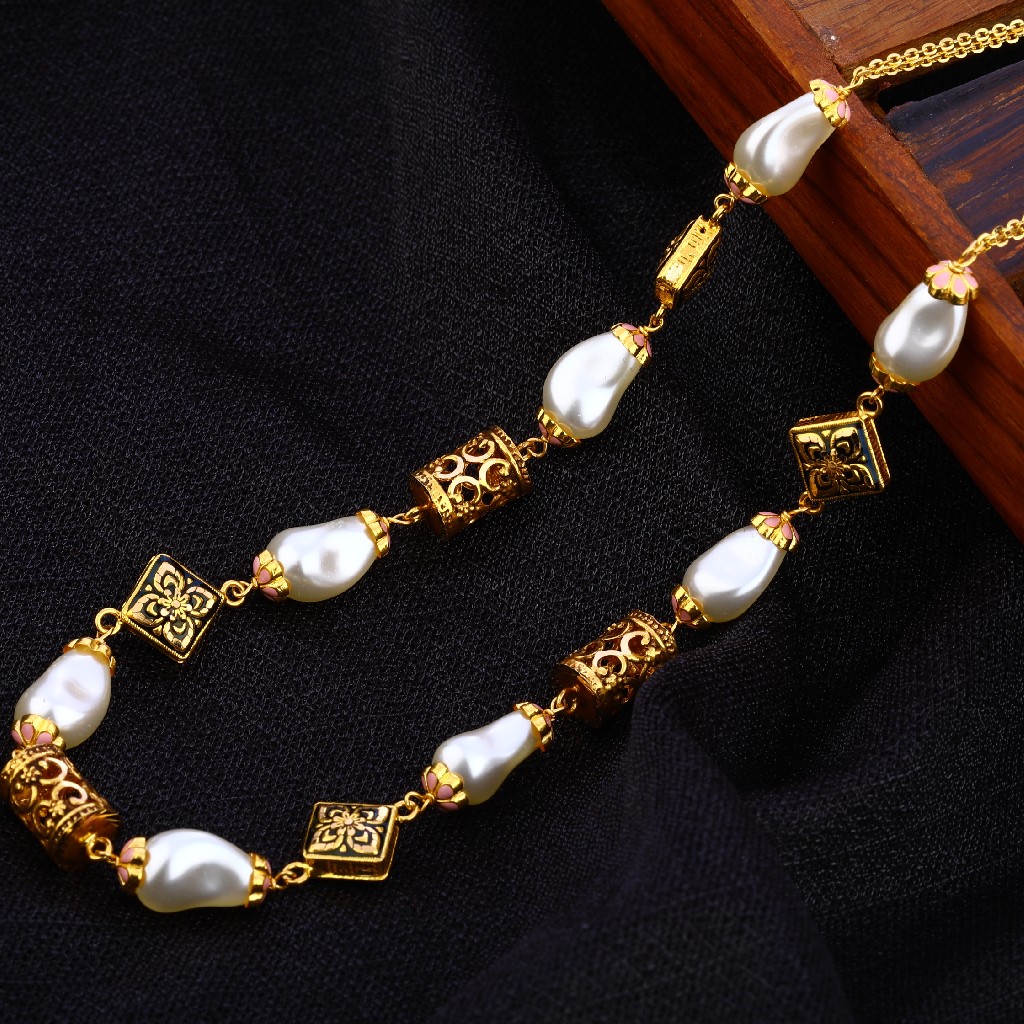 916 Gold Antique Gorgeous Women's Chain Mala AC200
