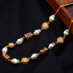 916 Gold Antique Delicate Women's Chain Mala AC201