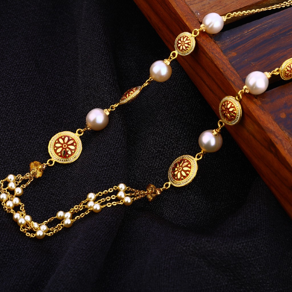 916 Gold Antique Classic Women's Chain Mala AC203