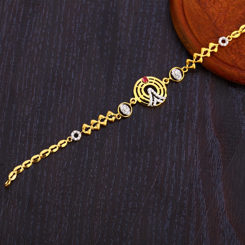 22CT Gold Hallmark Ladies Bracelet LB297