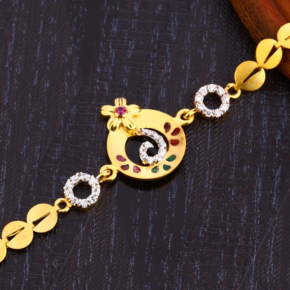 22CT Gold Classic Ladies Bracelet LB308 - Image 2