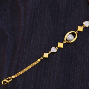 916 Gold Women's Gorgeous  Plain Bracelet LB330