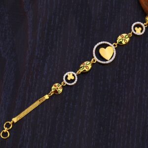 916 Gold Women's Exclusive Plain Bracelet LB331