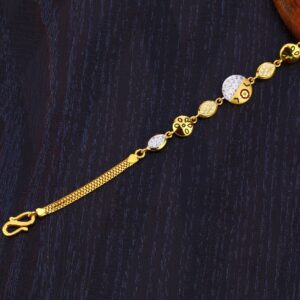 916 Gold Women's Designer Plain Bracelet LB332