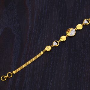 916 Gold Ladies Hallmark Delicate Bracelet LB339