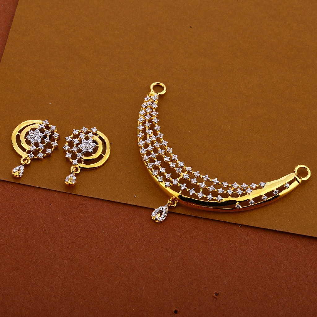 22kt Cz Women's Gorgeous Pendant Set MP270