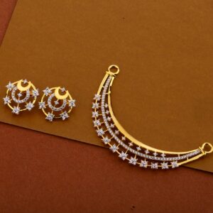 22kt Cz Women's Fancy Pendant Set MP273