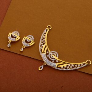 22kt Cz Fancy Hallmark Pendant Set MP279
