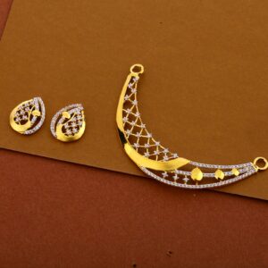 22kt Cz Exclusive Hallmark Pendant Set MP282