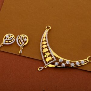 22kt Cz Delicate Hallmark Pendant Set MP281