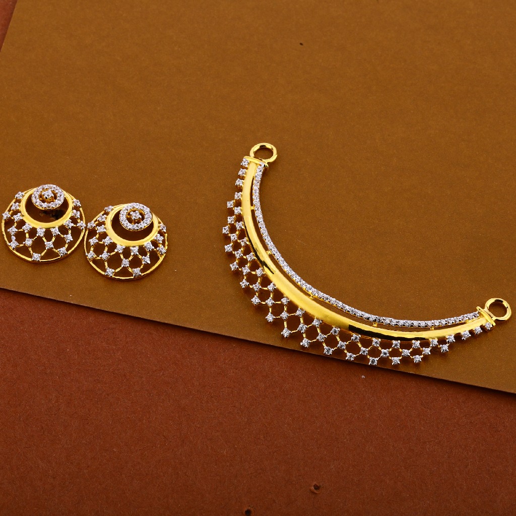 22kt cz classic hallmark pendant Set mp283