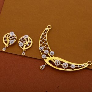 22kt cz classic hallmark pendant Set mp285