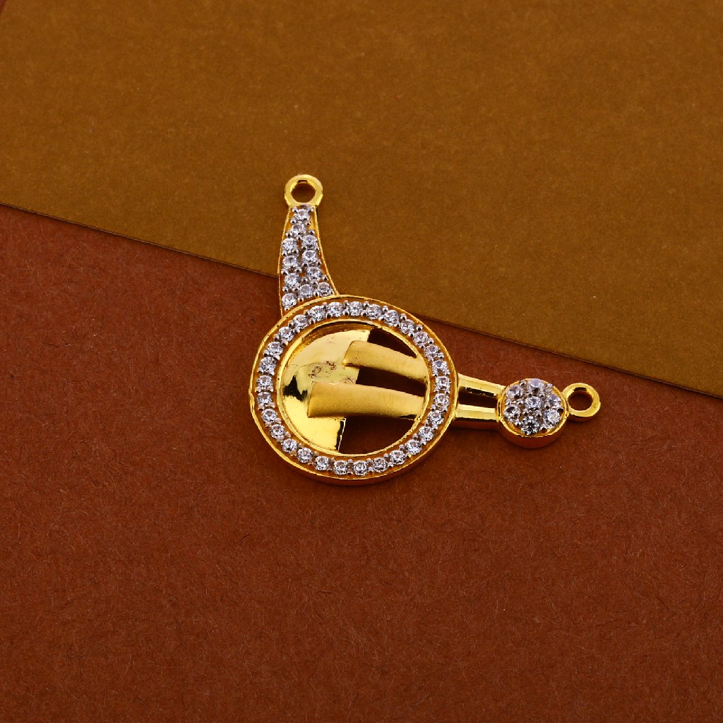 22kt Gold Stylish Women's Pendant MP289