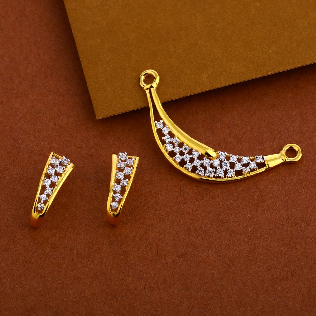 22kt Gold Hallmark Mangalsutra Pendant Set MP234