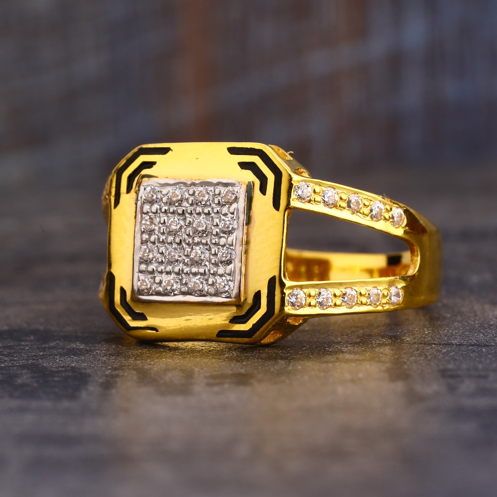 916  Gold Diamond Gorgeous  Gentlemen's  Ring MR597