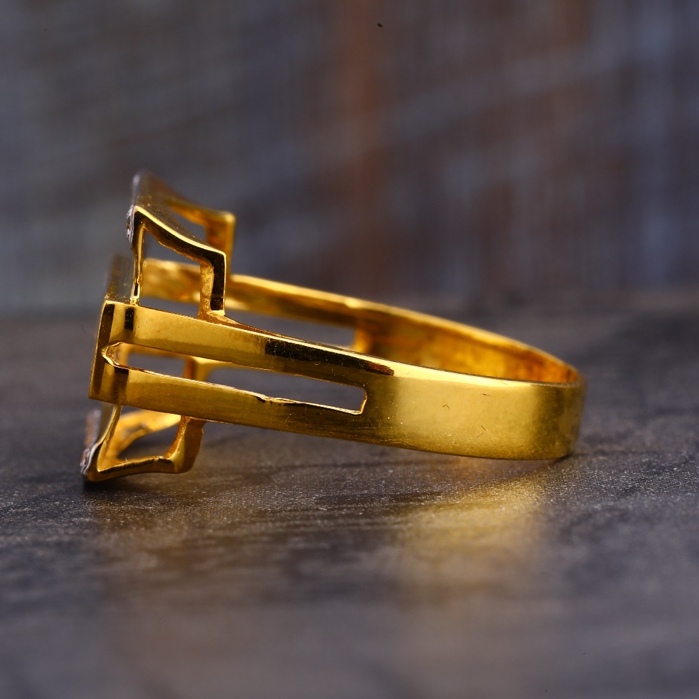 916 CZ Gold Men's Exclusive Ring MR587 - Image 2