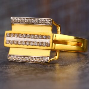 916 CZ  Gold Men's Exclusive Ring MR587