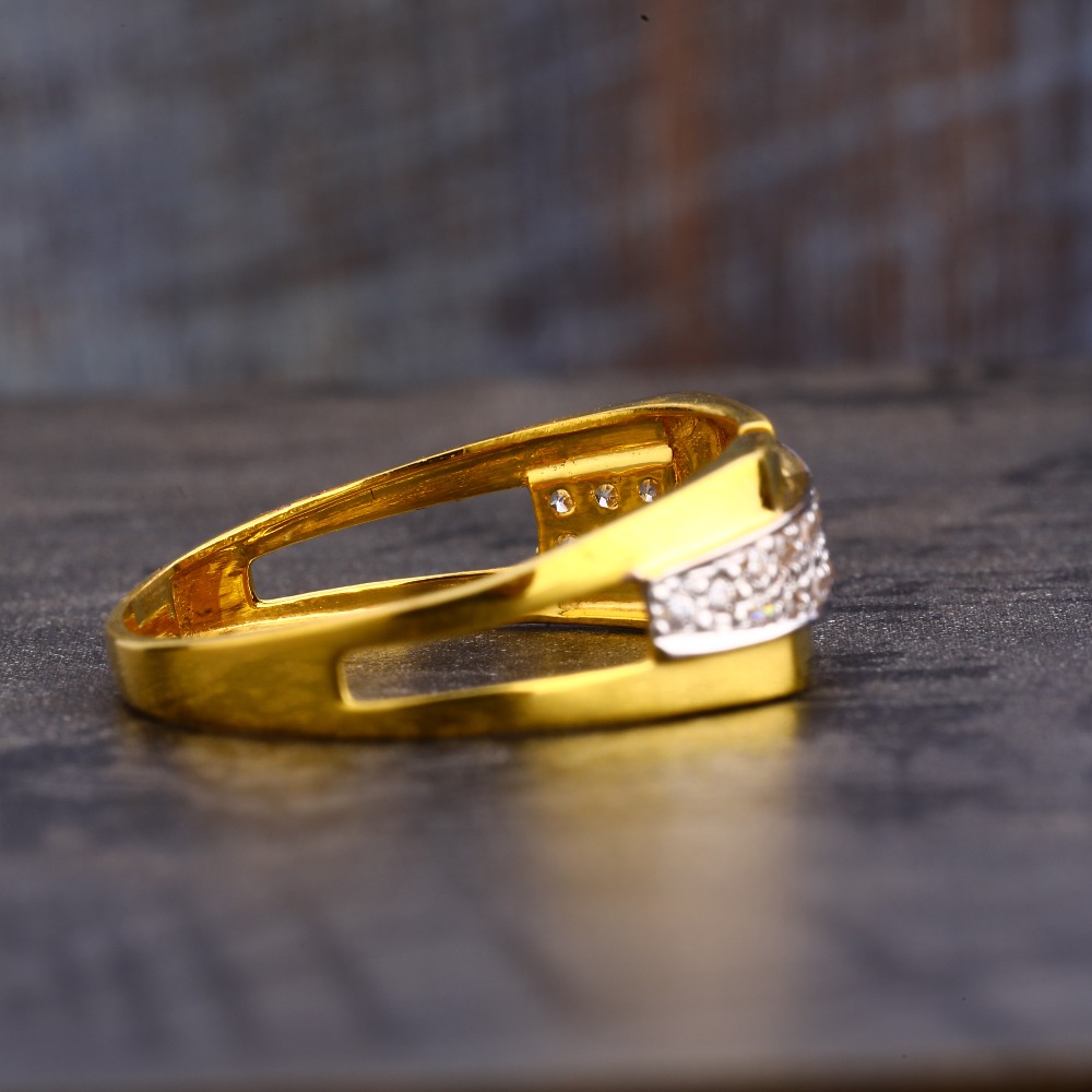 916 CZ Gold men's Ring MR583 - Image 3