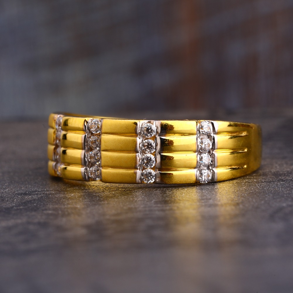 22CT CZ  Gold Exclusive Men's Ring MR570