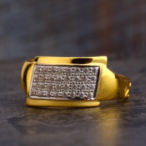 22CT CZ  Gold Classic men's Ring MR632