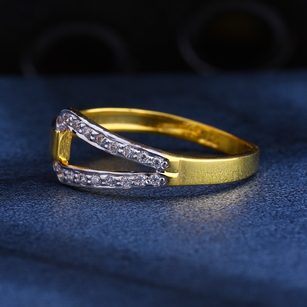 22CT Gold CZ Hallmark Exclusive Women's  Ring LR243