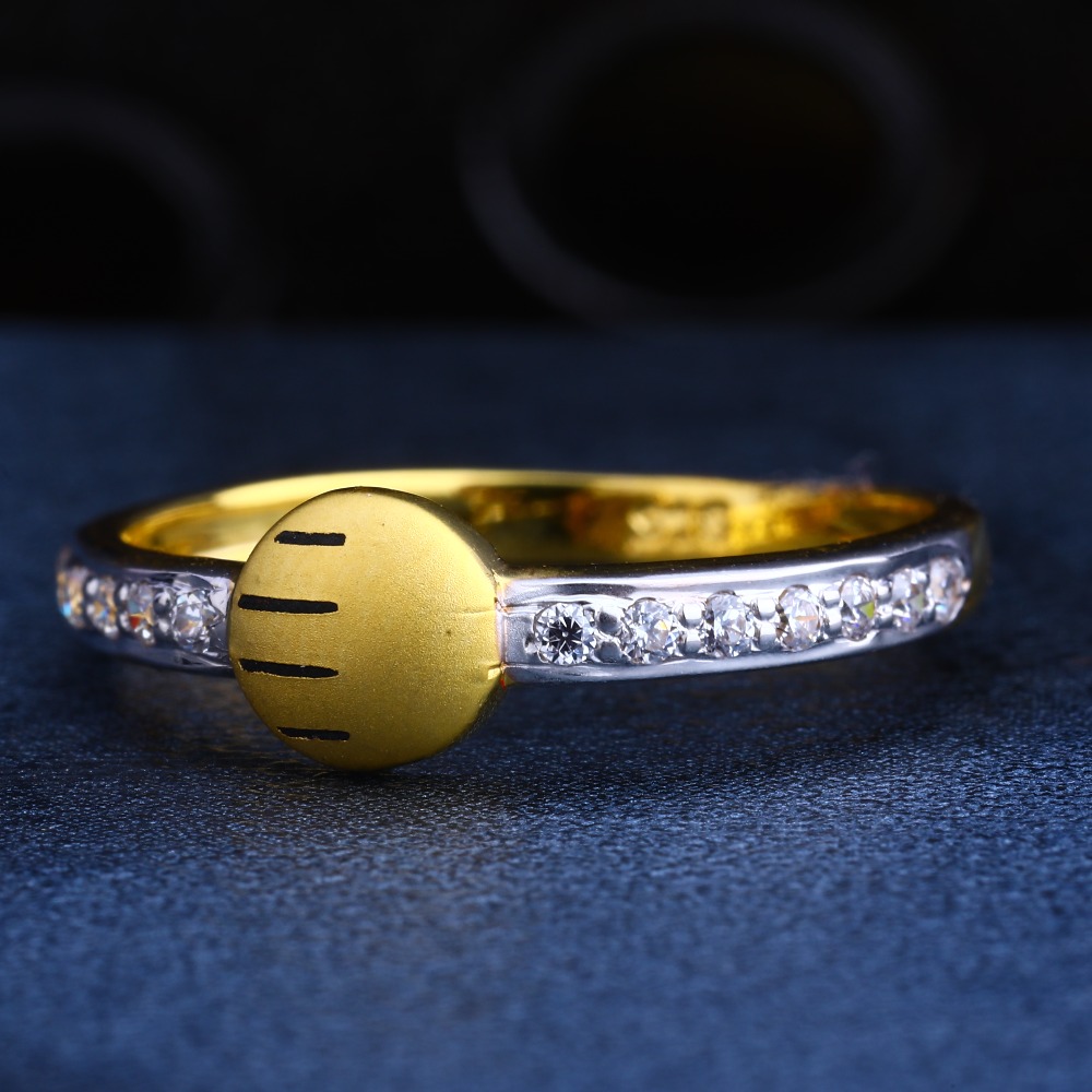 22CT Gold CZ Hallmark Designer Women's  Ring LR241