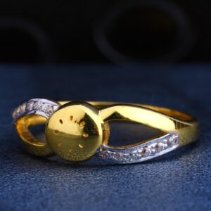 22CT Gold CZ Hallmark Women's  Ring LR239