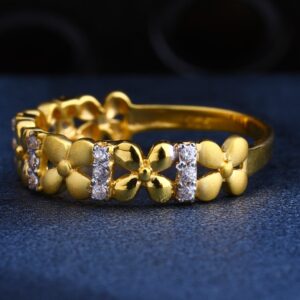 22CT Gold CZ Stylish Diamond  Ring LR238